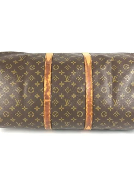 Louis Vuitton Boston Bag Keepall 55 Monogram Canvas Brown - Picture 5 of 9